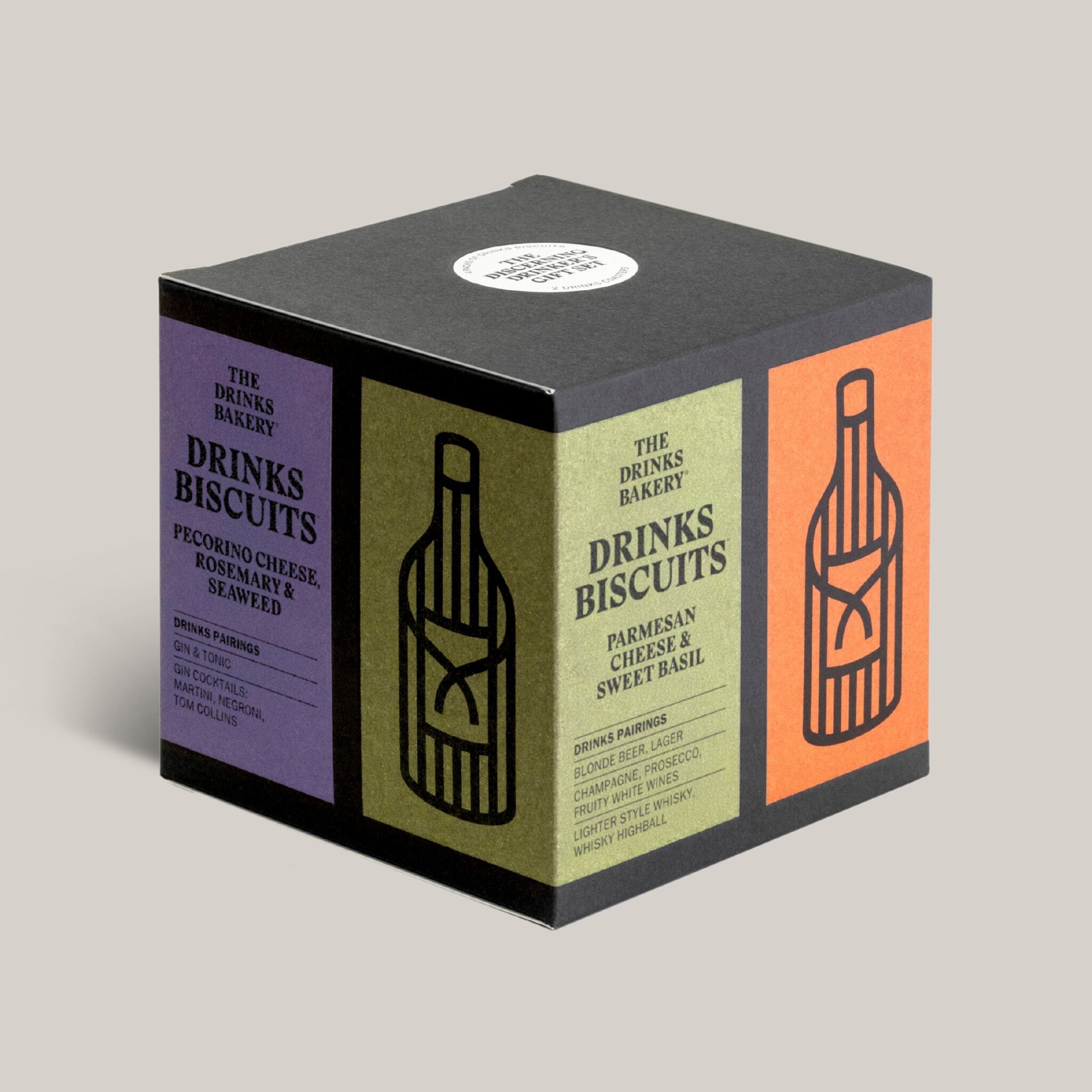 The Discerning Drinker’s Gift Set - Savoury Cheese Drinks Biscuits Expertly Flavour Profiled to Match Great Drinks