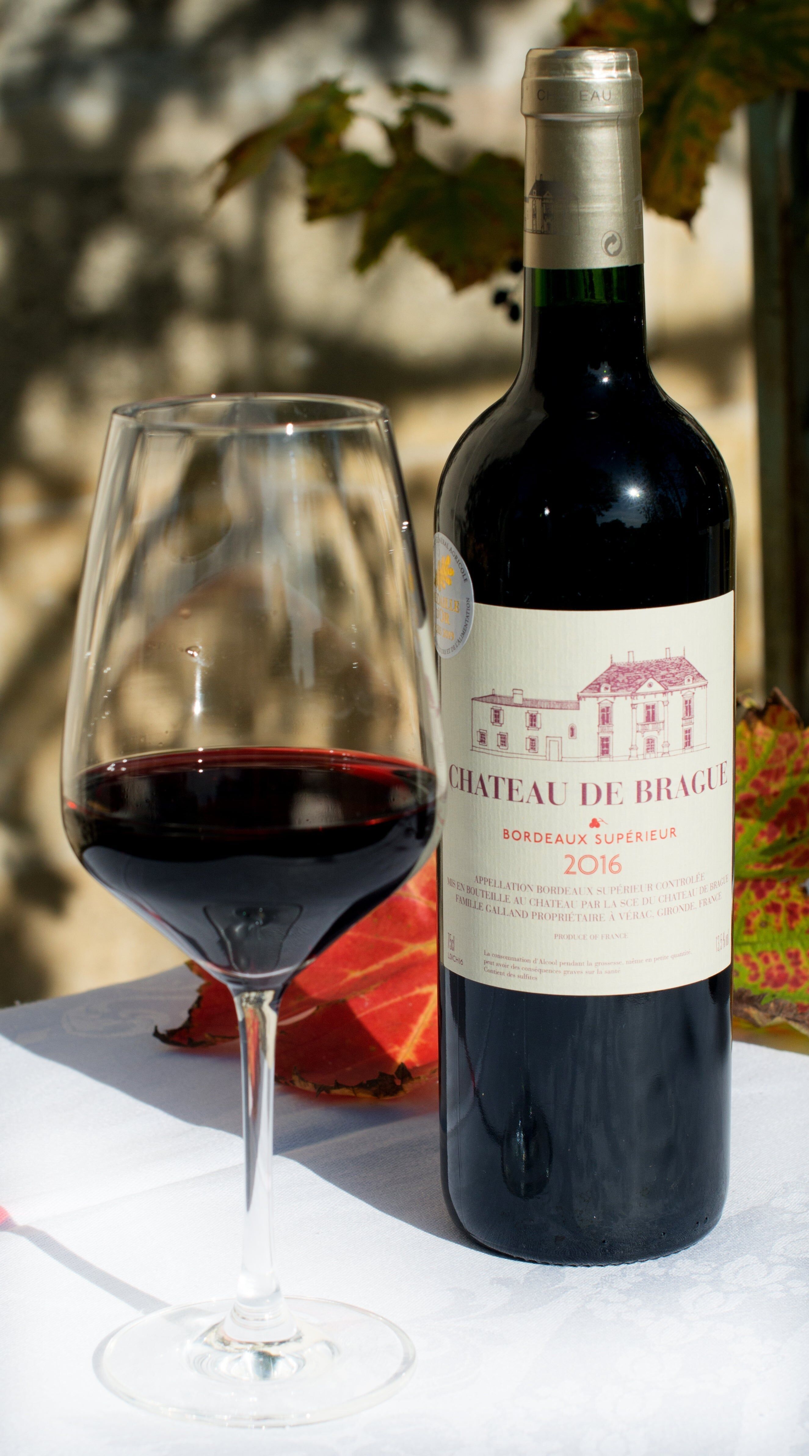Château de Brague Rouge 2016 - AOC Bordeaux supérieur  - Vin rouge