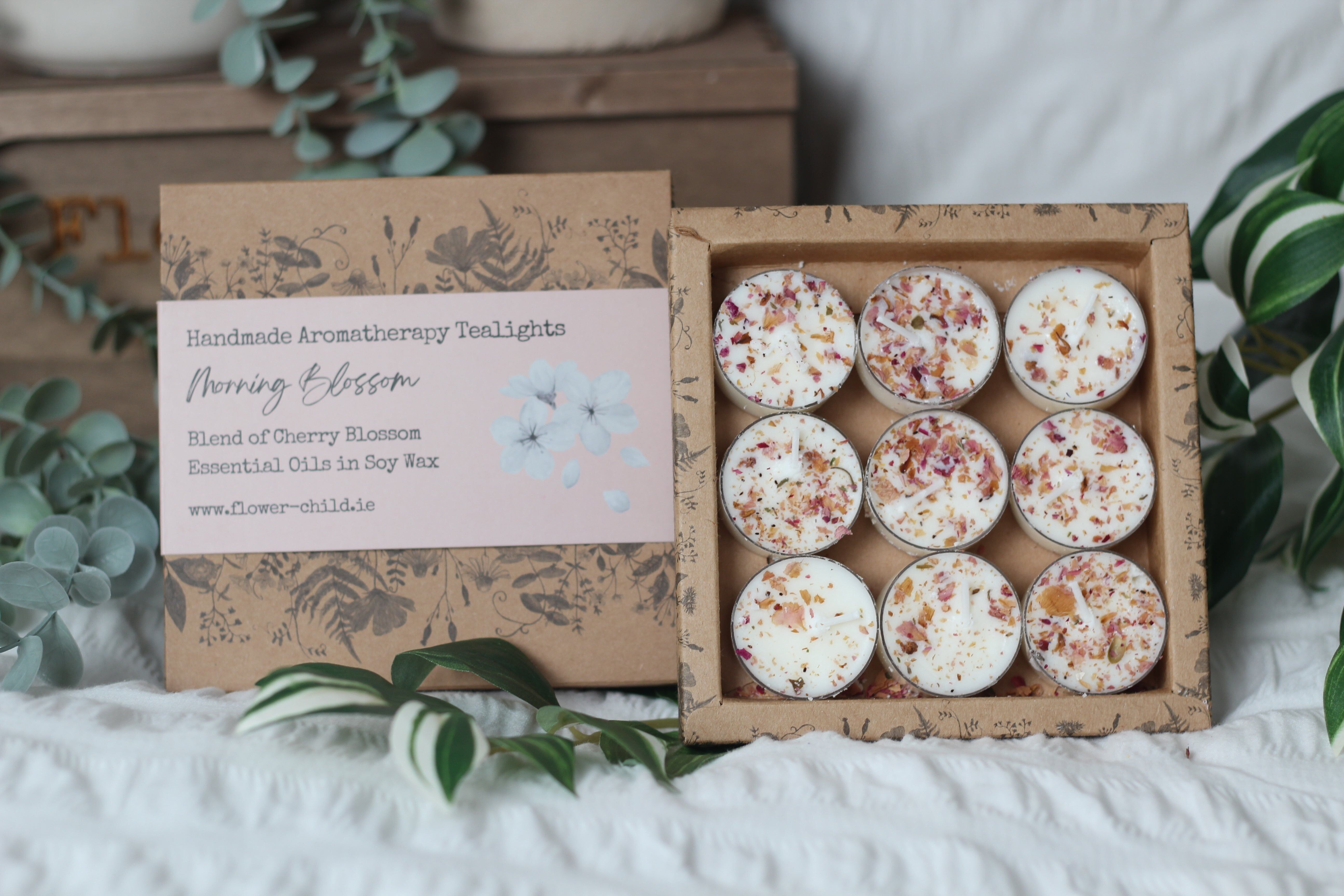 Morning Blossom Teelicht-Set – 9er-Pack