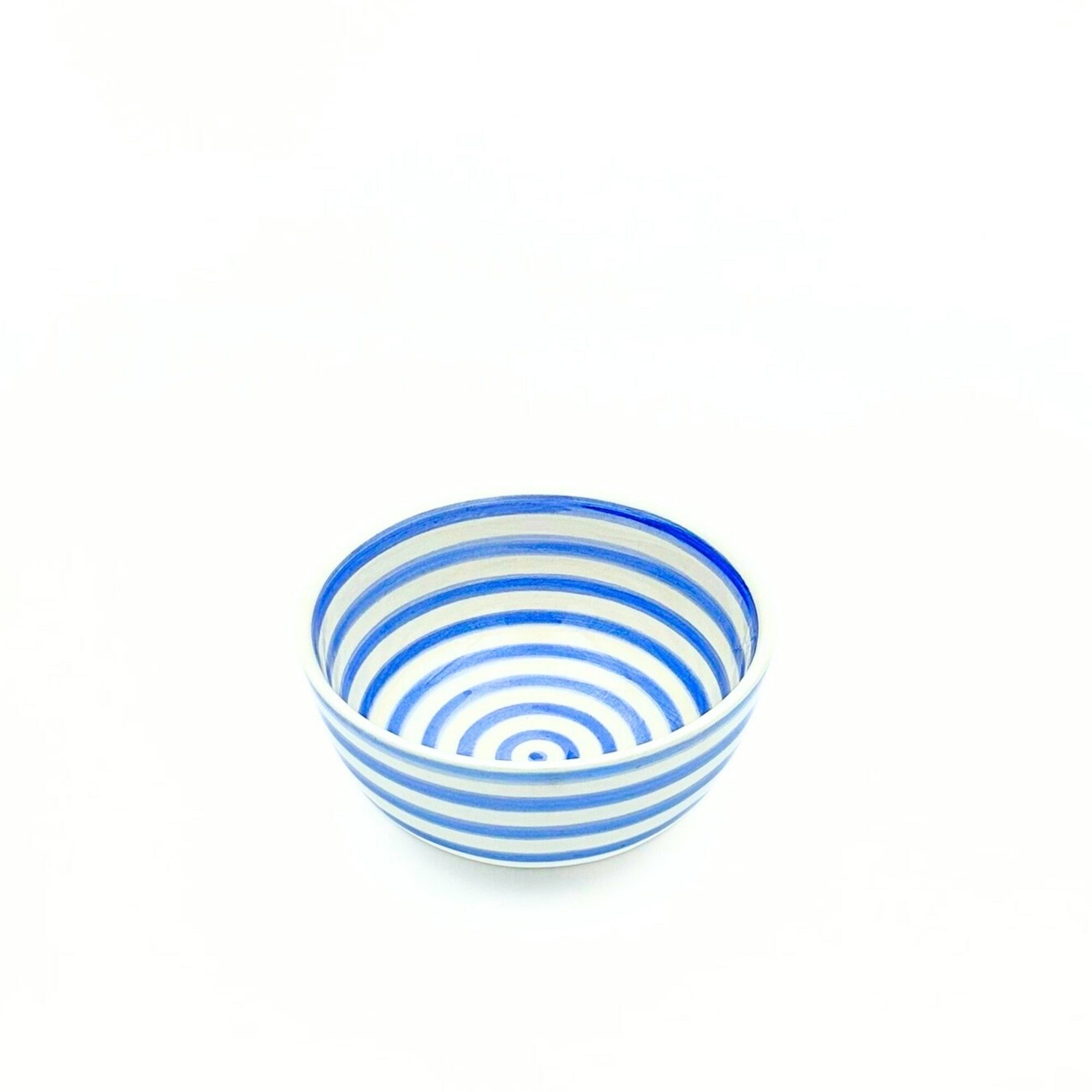 Bowl with blue circles (Ø14.5cm, H6.5cm)