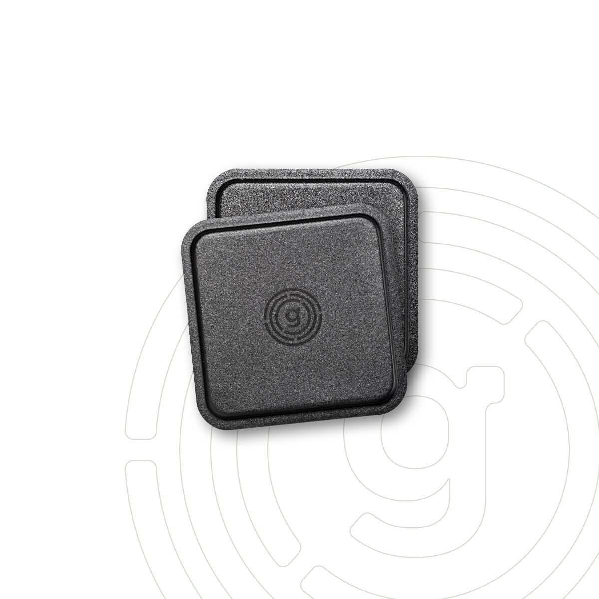 Posavasos de nanogel gelmags® 2.0, cuadrado, juego de 2, negro | Camping | Desmontable y reutilizable | Barco | Camping | Magnetizar platos de camping | Mejora | Equipo de camping y navegación | Accesorios | Solución para camping