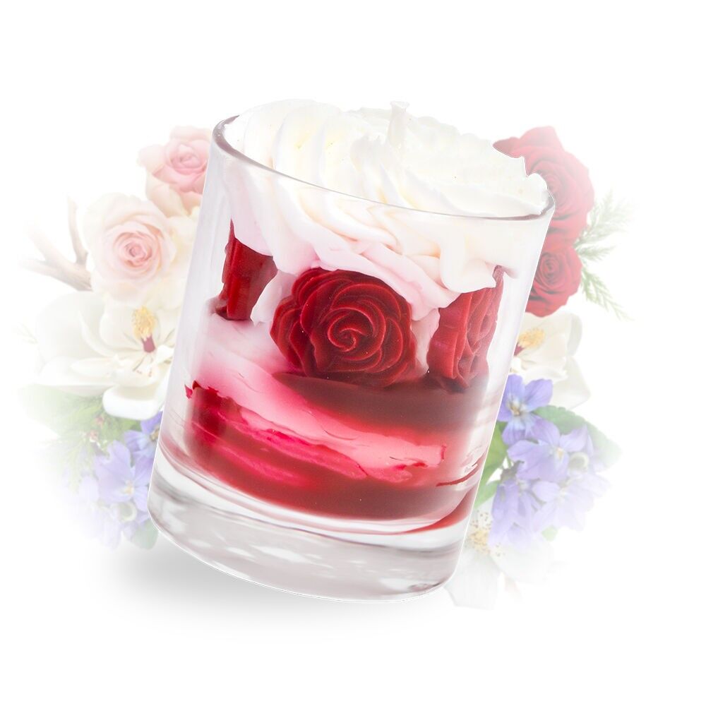 Bougie gourmande rose éternelle - fêtes des mères