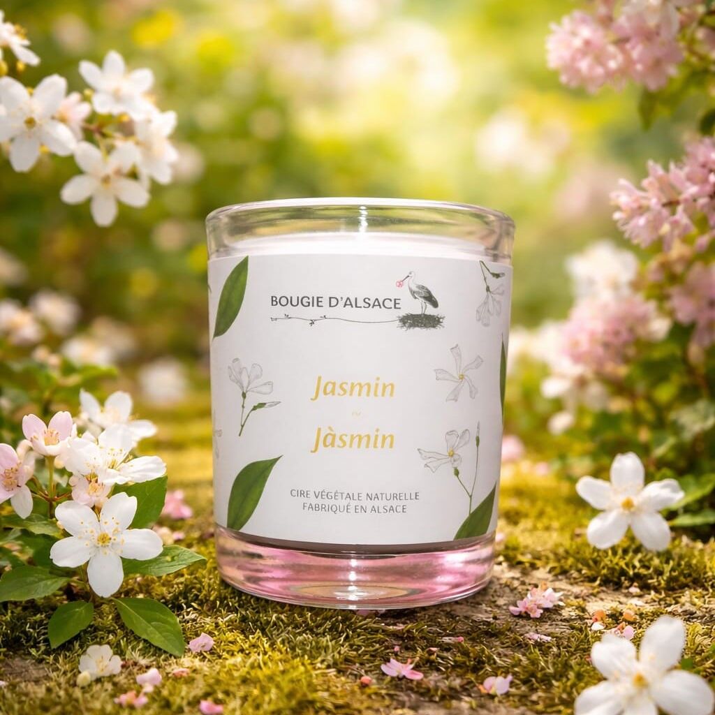 Natürliche Jasminkerze