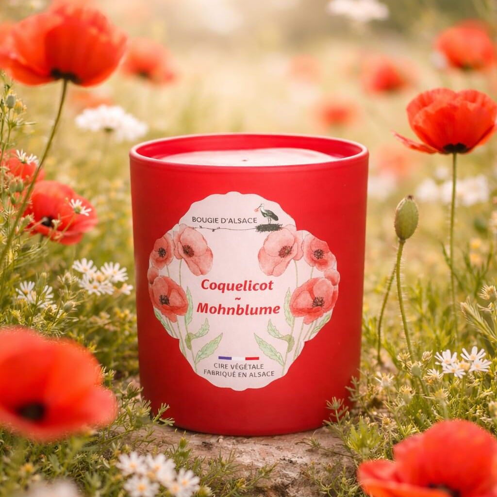 Duftkerze mit natürlichem Mohnduft (Sonderedition)