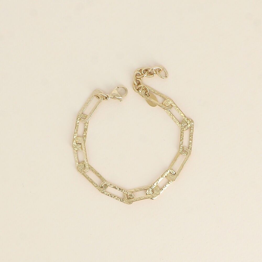 Armband – Netzgewebe mit strukturierten rechteckigen Ringen