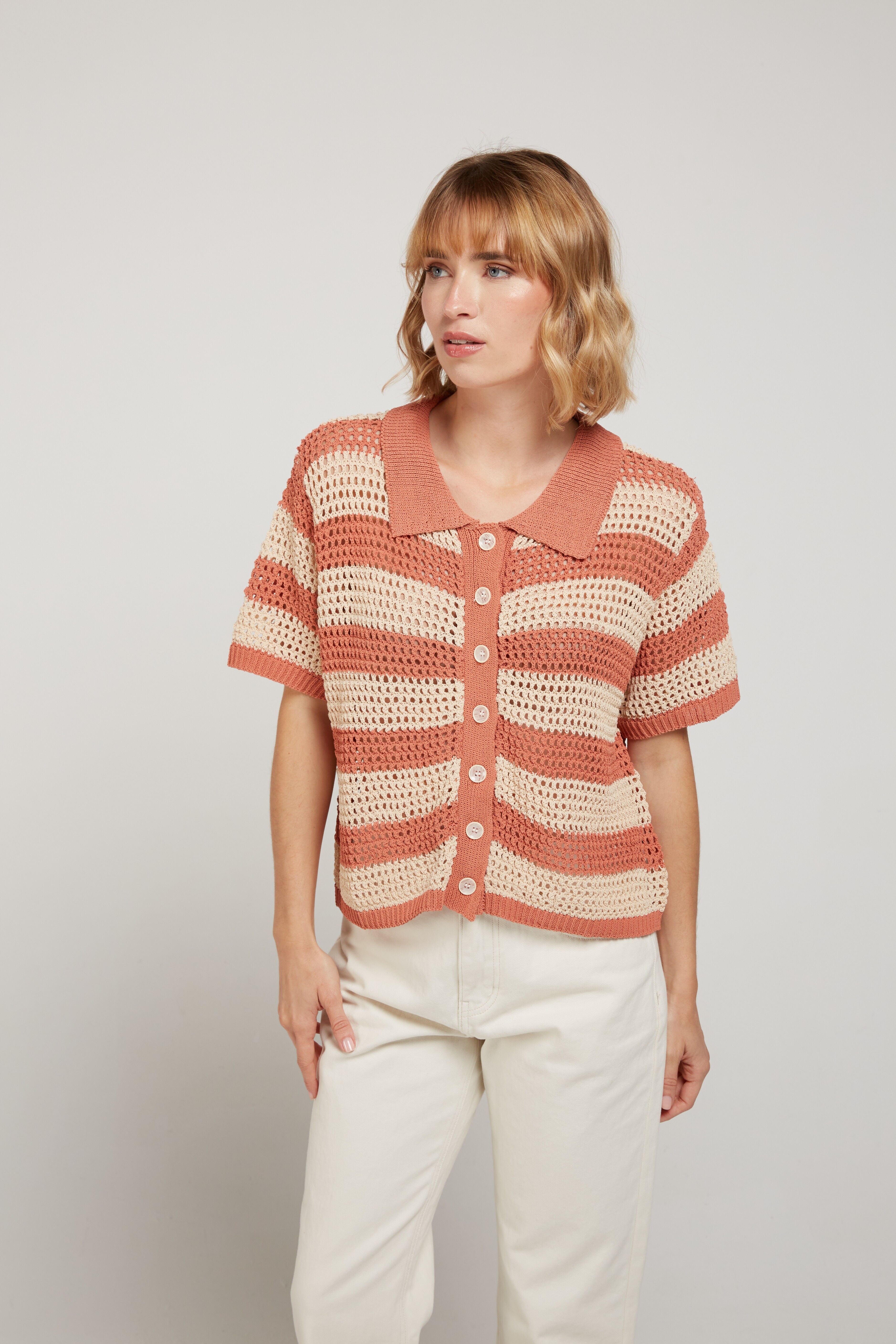 VITO - Polo de rayas, punto suave