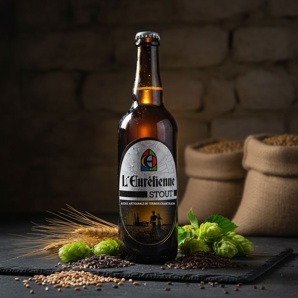 Eurélienne Stout Beer 4.5% 75cl