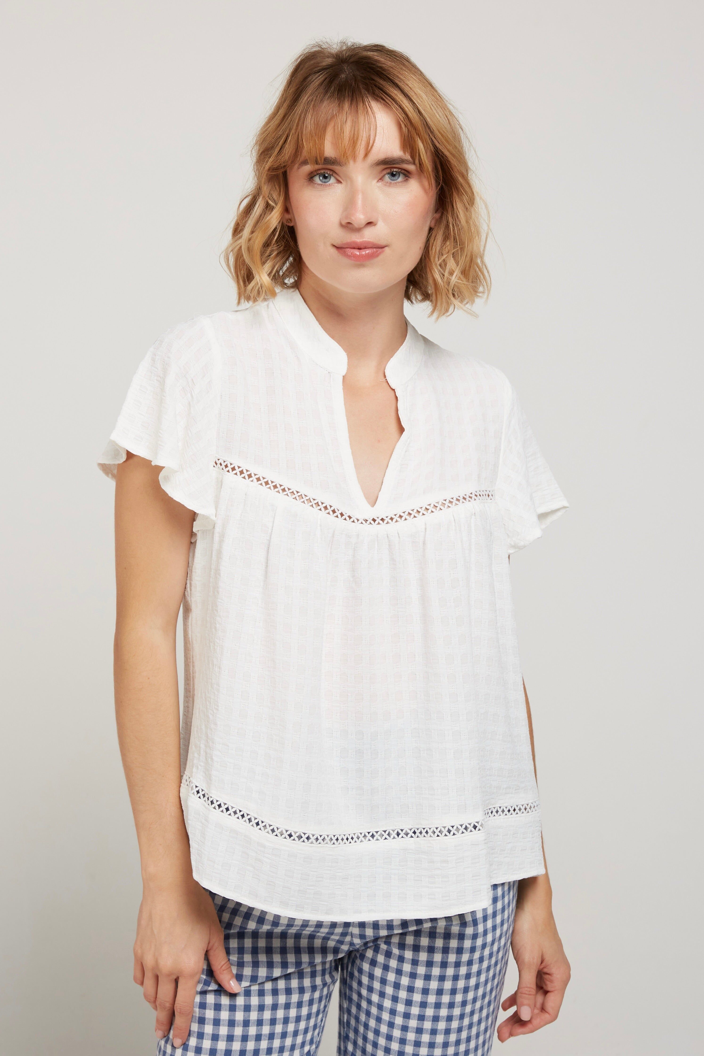 ENZO - Blusa fluida con mangas tulipán