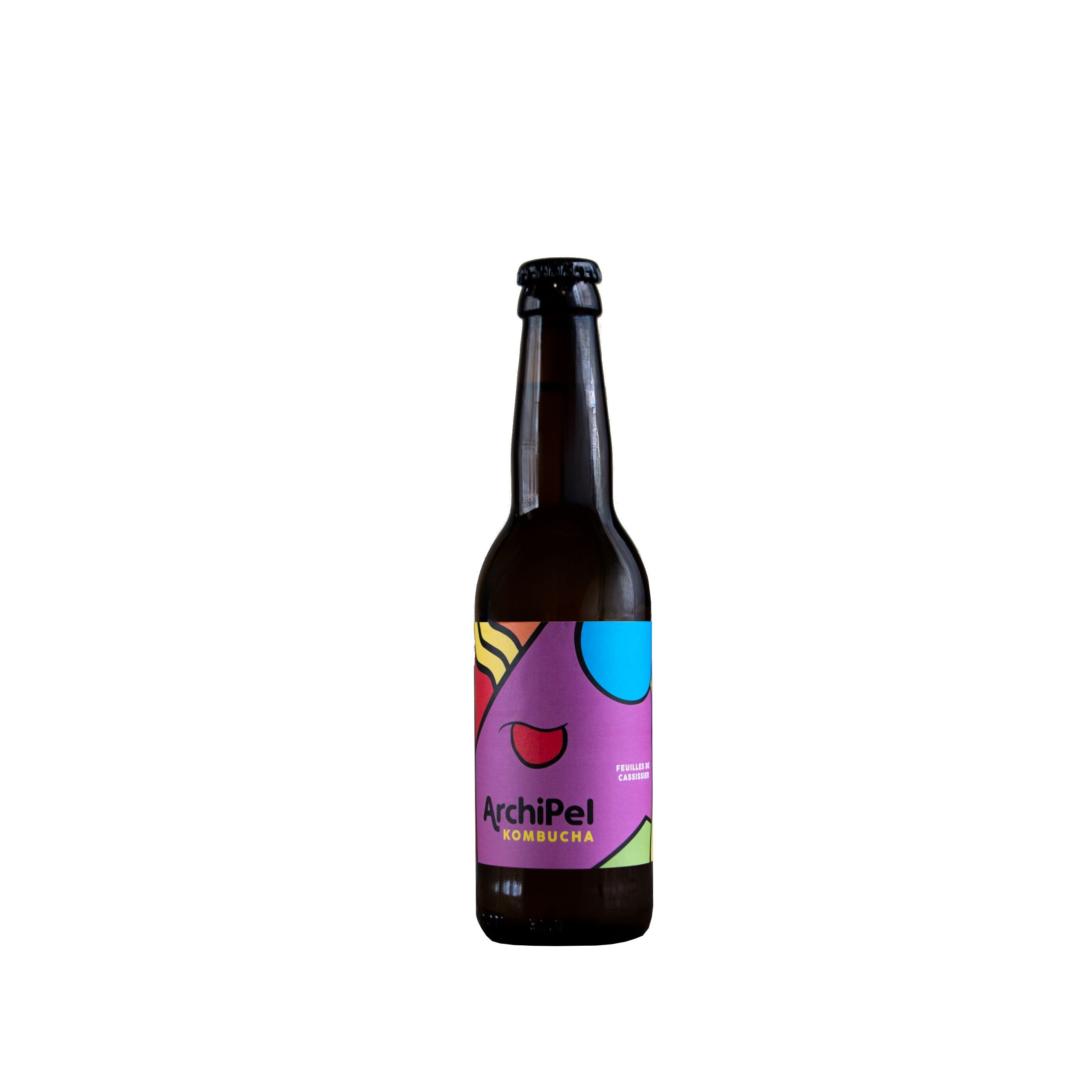 Bio-Kombucha mit schwarzen Johannisbeerblättern ARCHIPEL 33CL