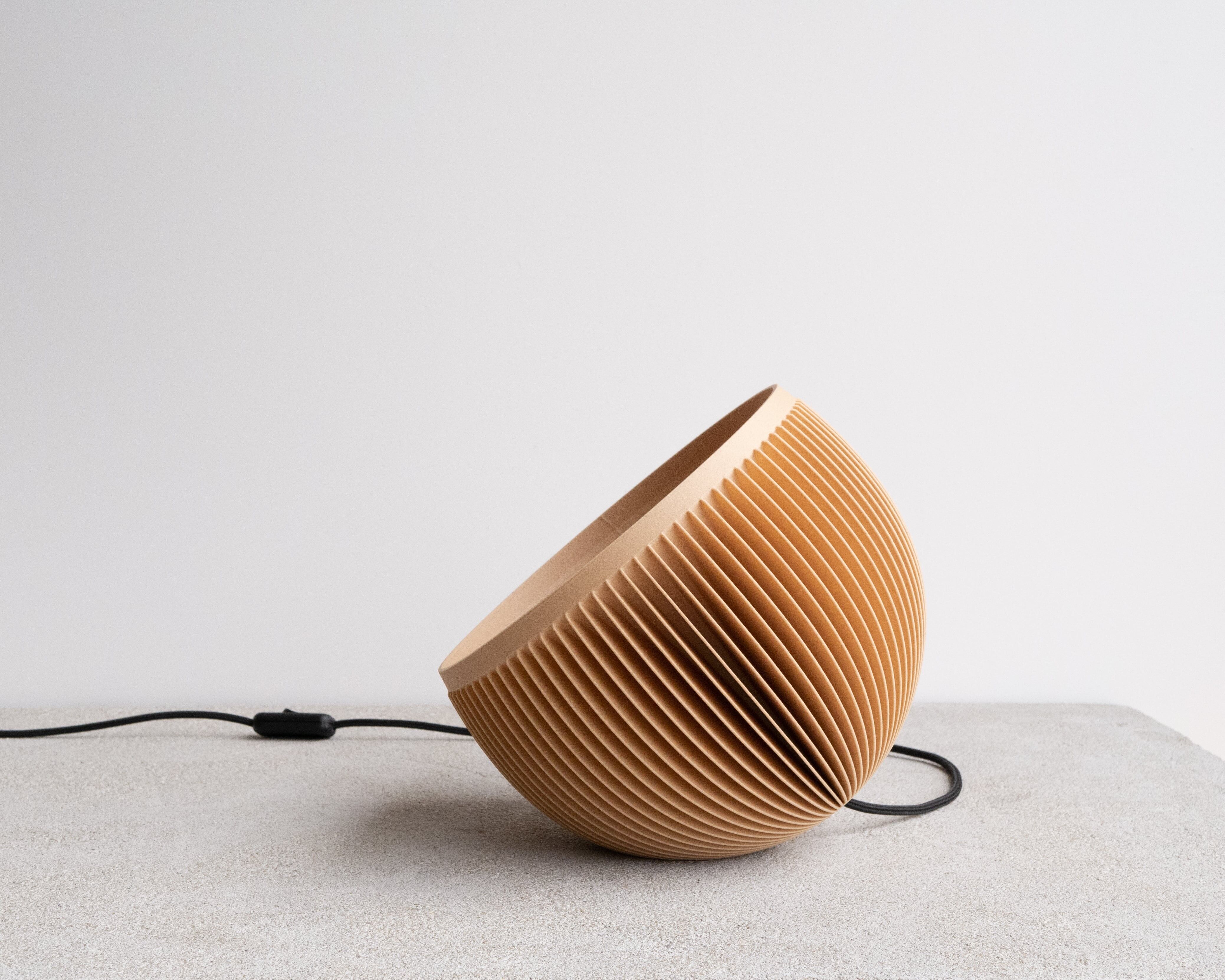 Lampe de table en bois - COUCHER DE SOLEIL