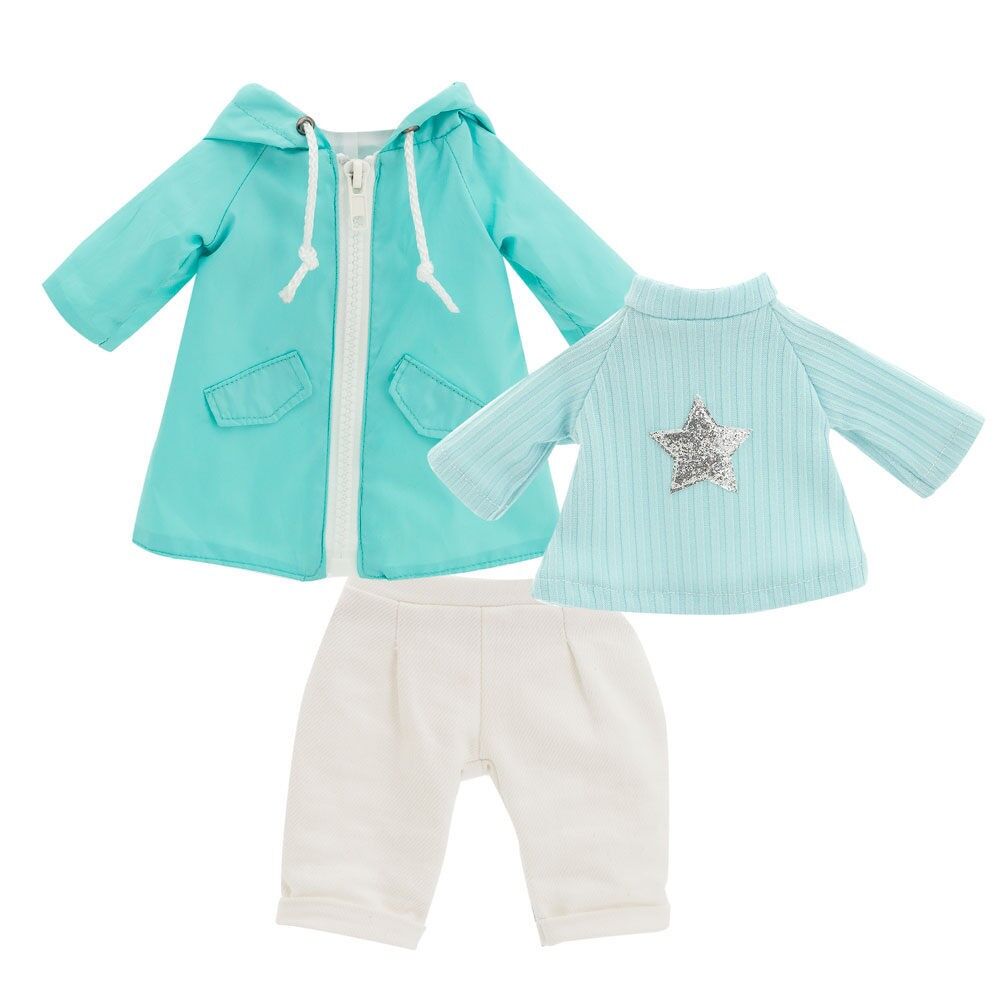 Peluche Lucky Doggy, Ensemble de vêtements : Jour de pluie