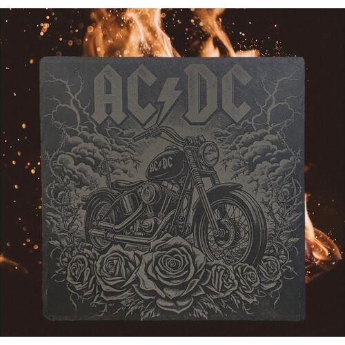 AC DC gravure sur ardoise