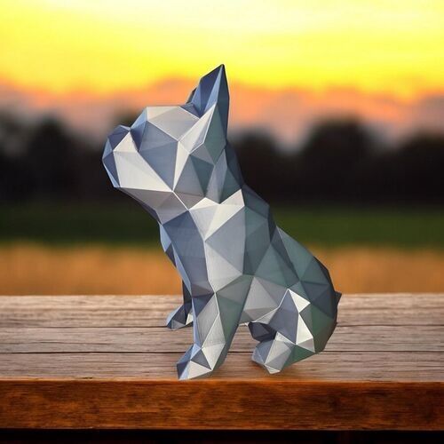 Bouledogue gris lowpolly