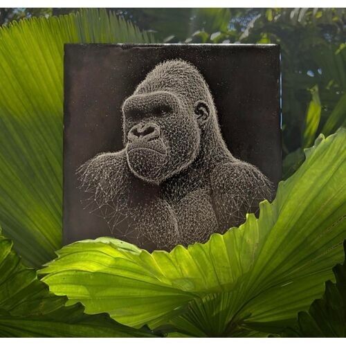 Gorille sur faïence