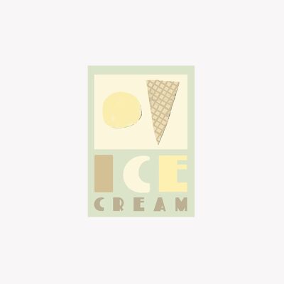 Crème glacée - Carte postale