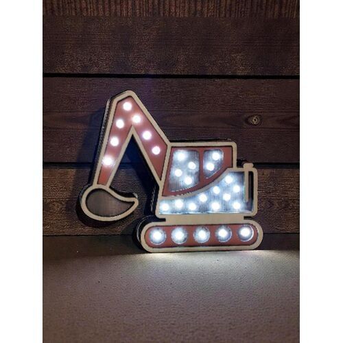 Veilleuse mini pelle en bois