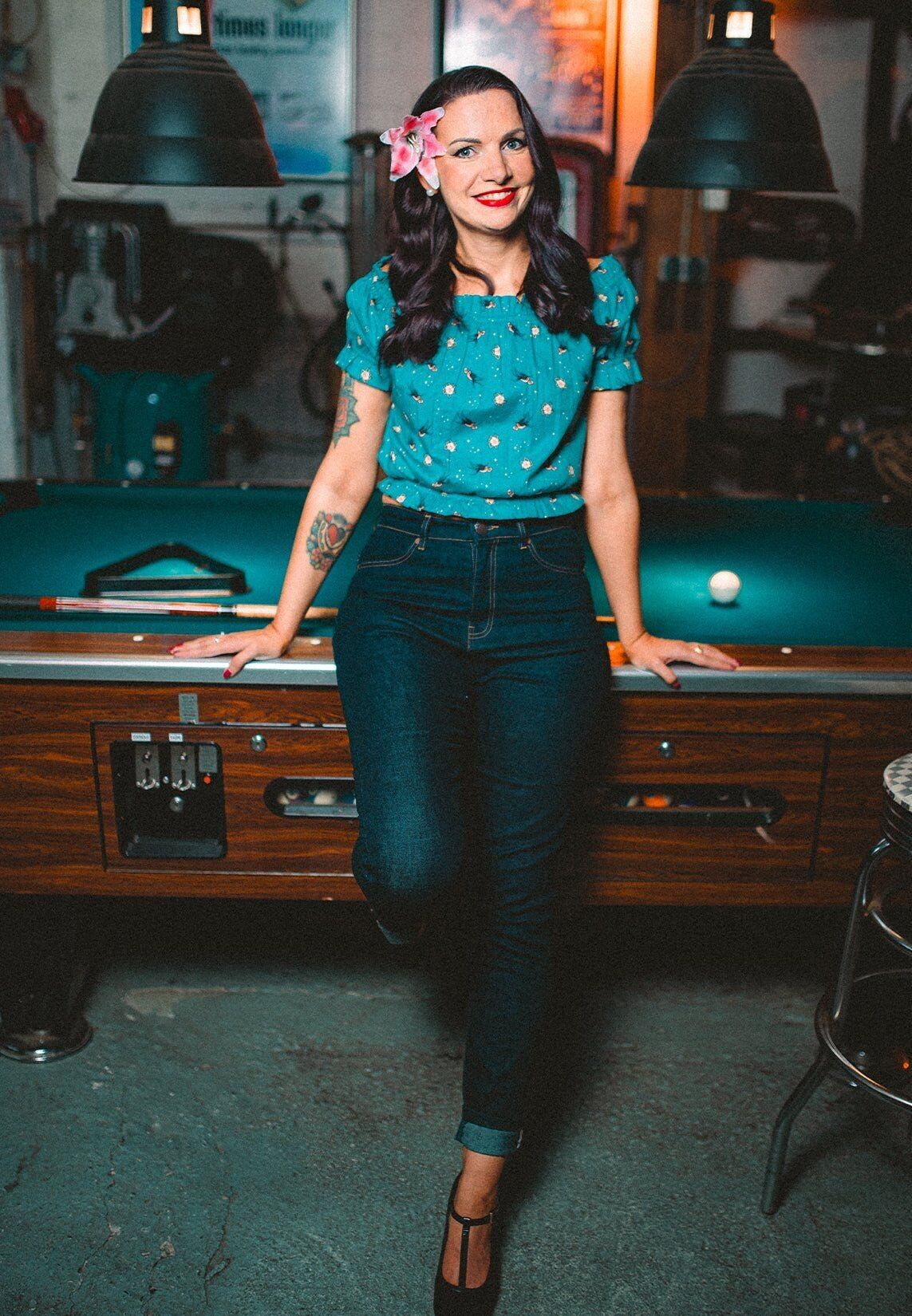 Cropped top “Oldschool Tattoo”