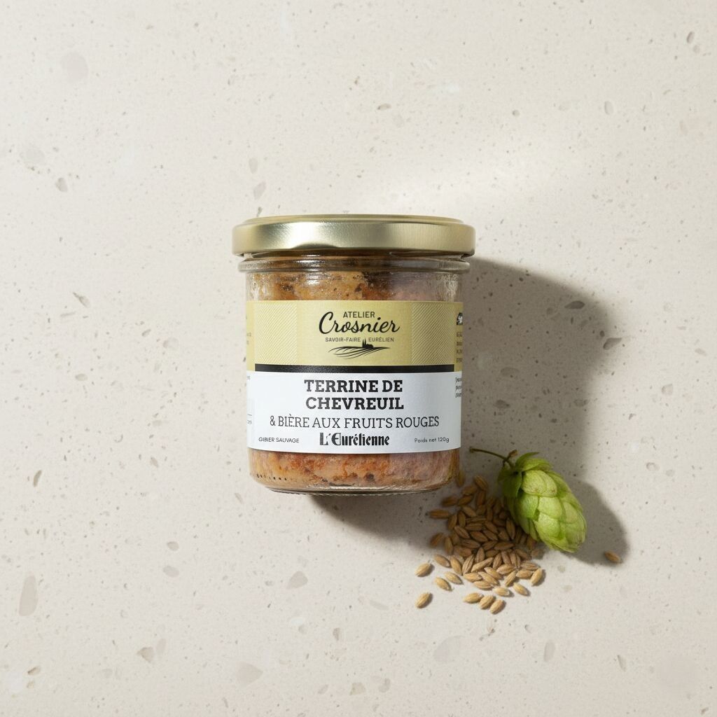 Venison Terrine & Eurélienne Beer with Red Berries 120g - Atelier Crosnier