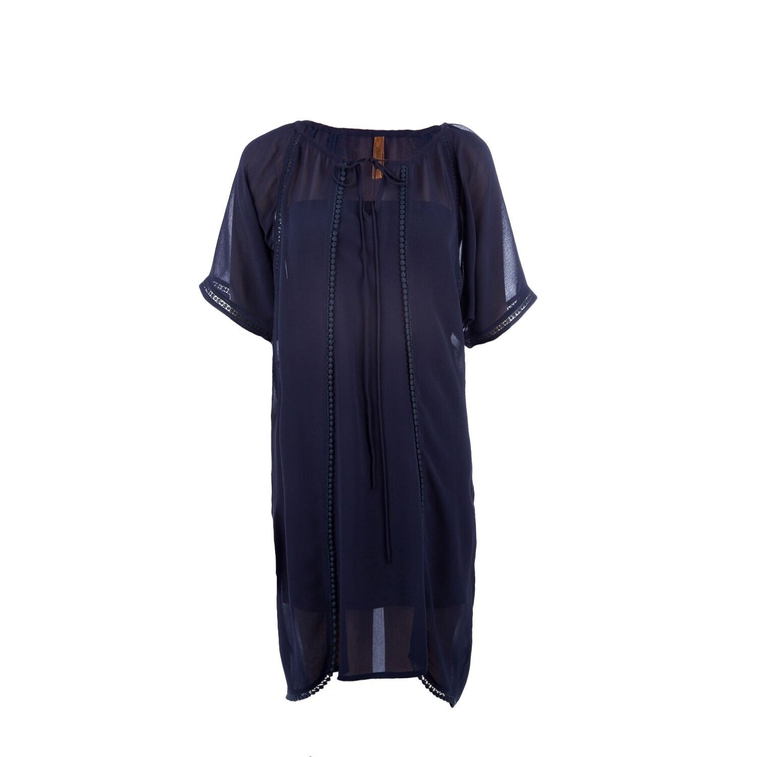 Transparentes Kleid im Ethno-Stil