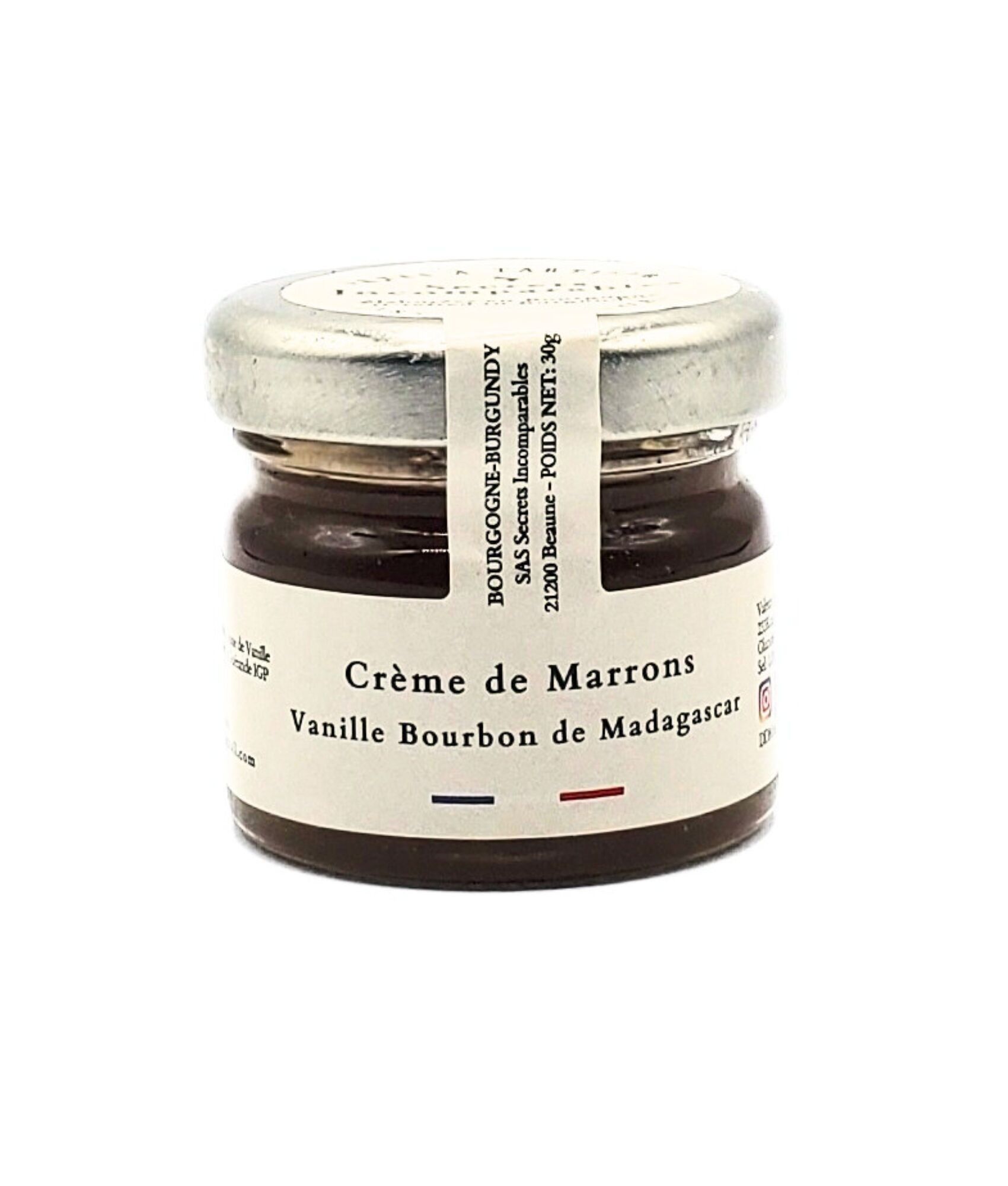 Crema de castañas con vainilla Bourbon de Madagascar 30 g