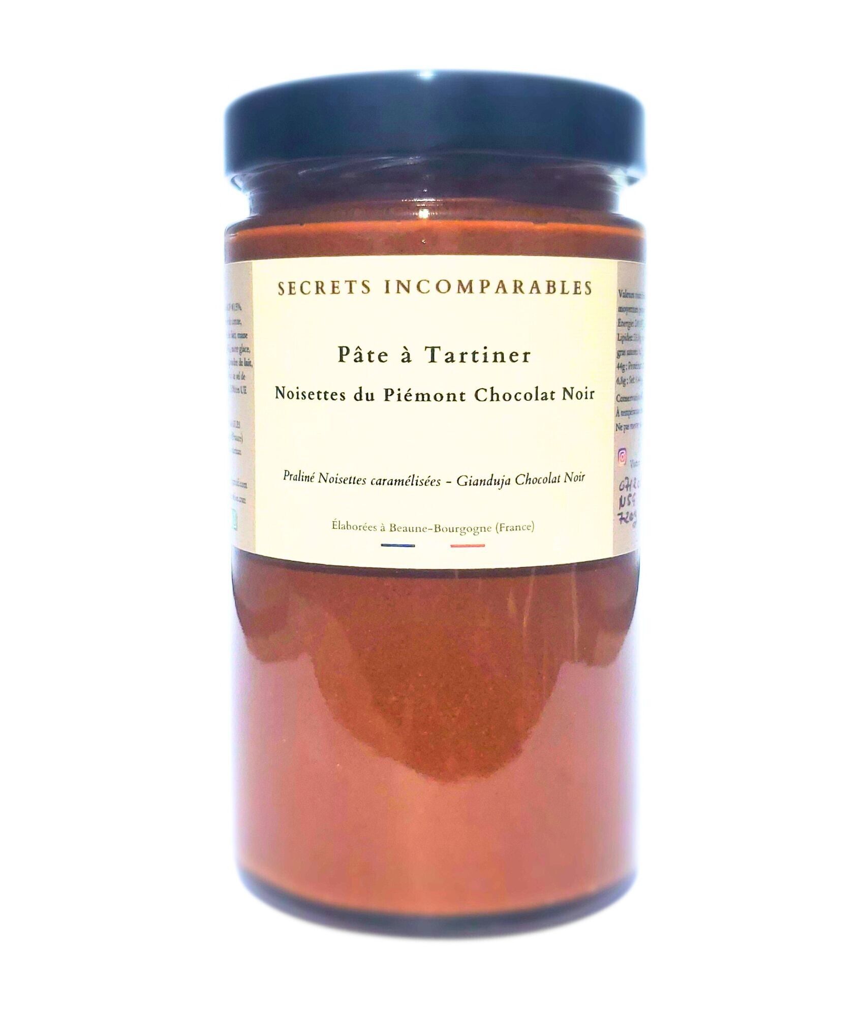 Crema de Avellanas del Piamonte (IGP) Chocolate Negro 720g