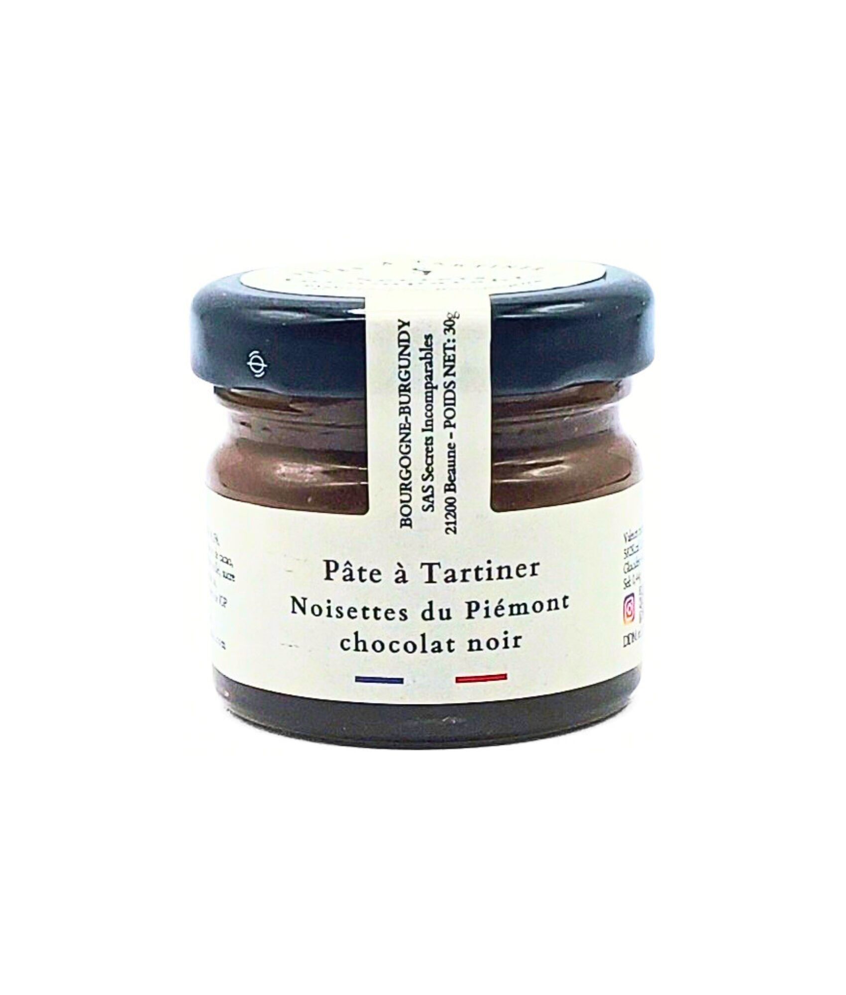 Crema de Avellanas del Piamonte (IGP) Chocolate Negro 30g