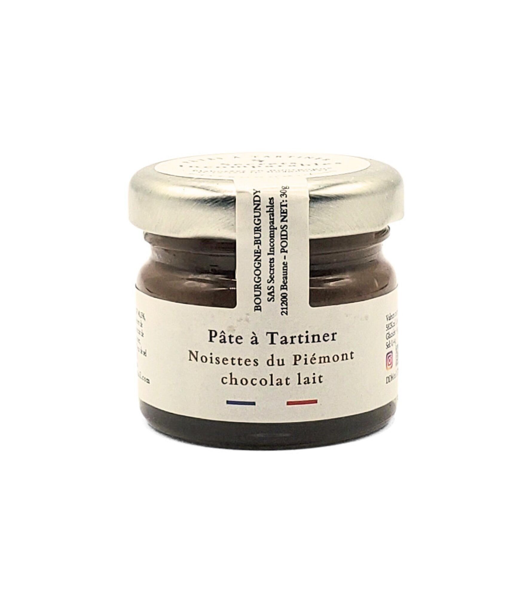 Crema de chocolate con leche y avellanas Piedmont 30 g