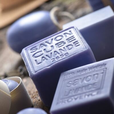 Soap cube with exfoliating Lavender essential oil 260g