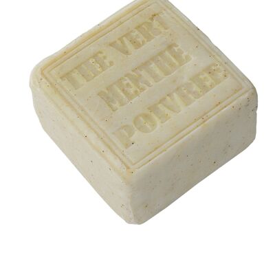 Green Tea & Peppermint cube soap with Argan oil 260g