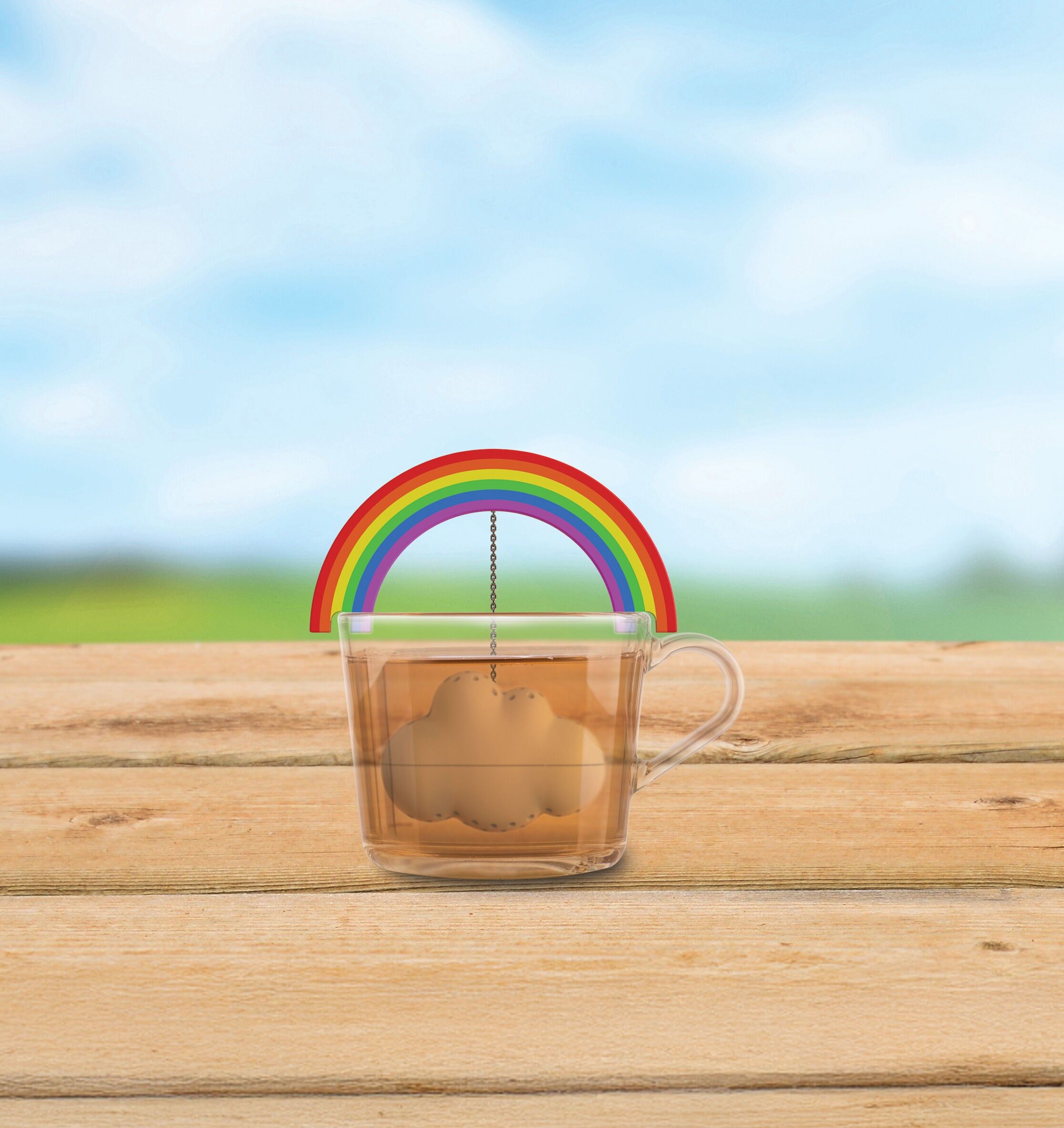 Regenbogen Tee Ei