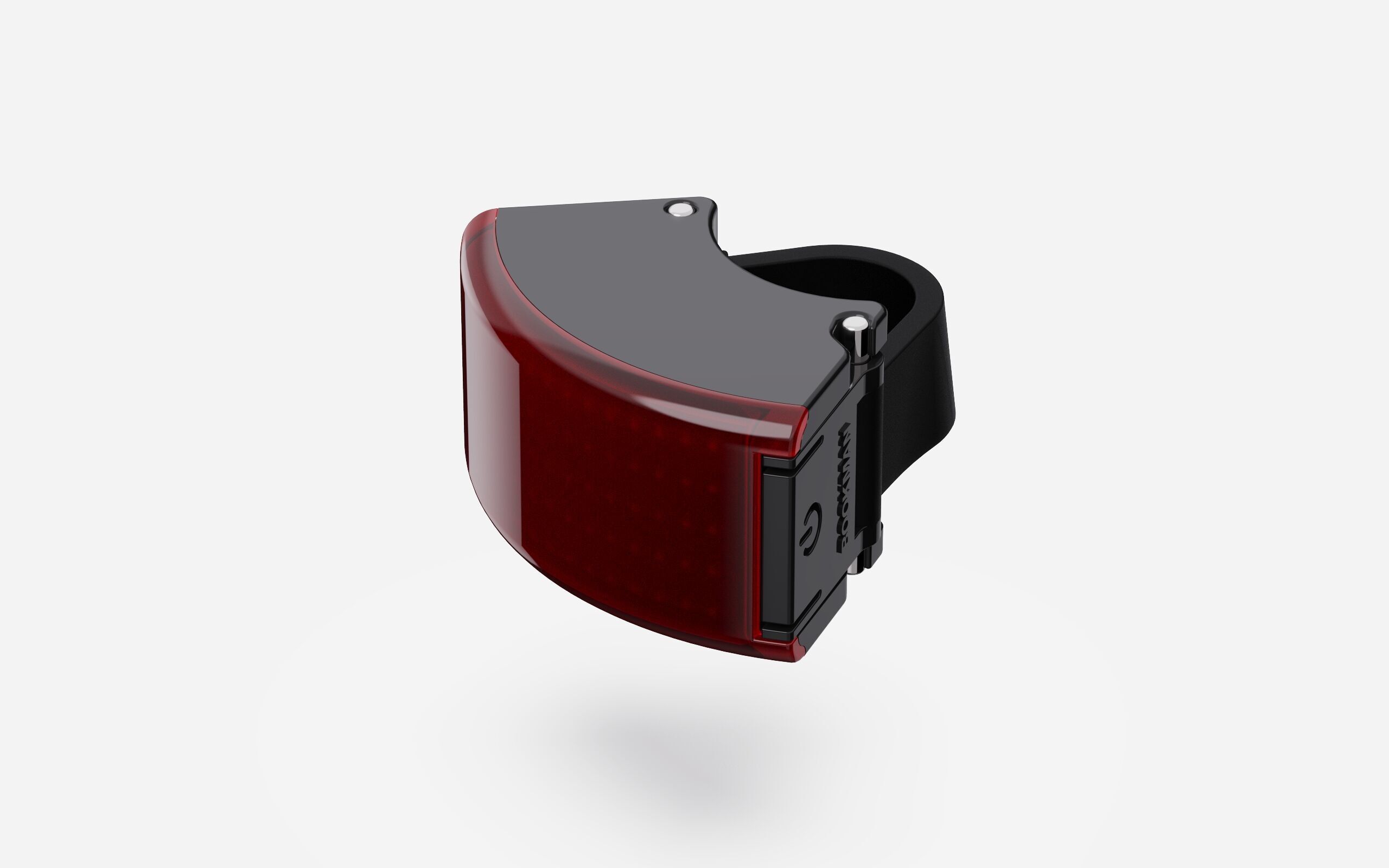 Luce posteriore curva nera (NUOVO) - luce per bicicletta