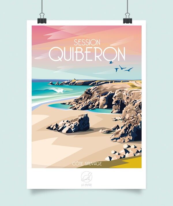 Affiche Quiberon - Côte Sauvage