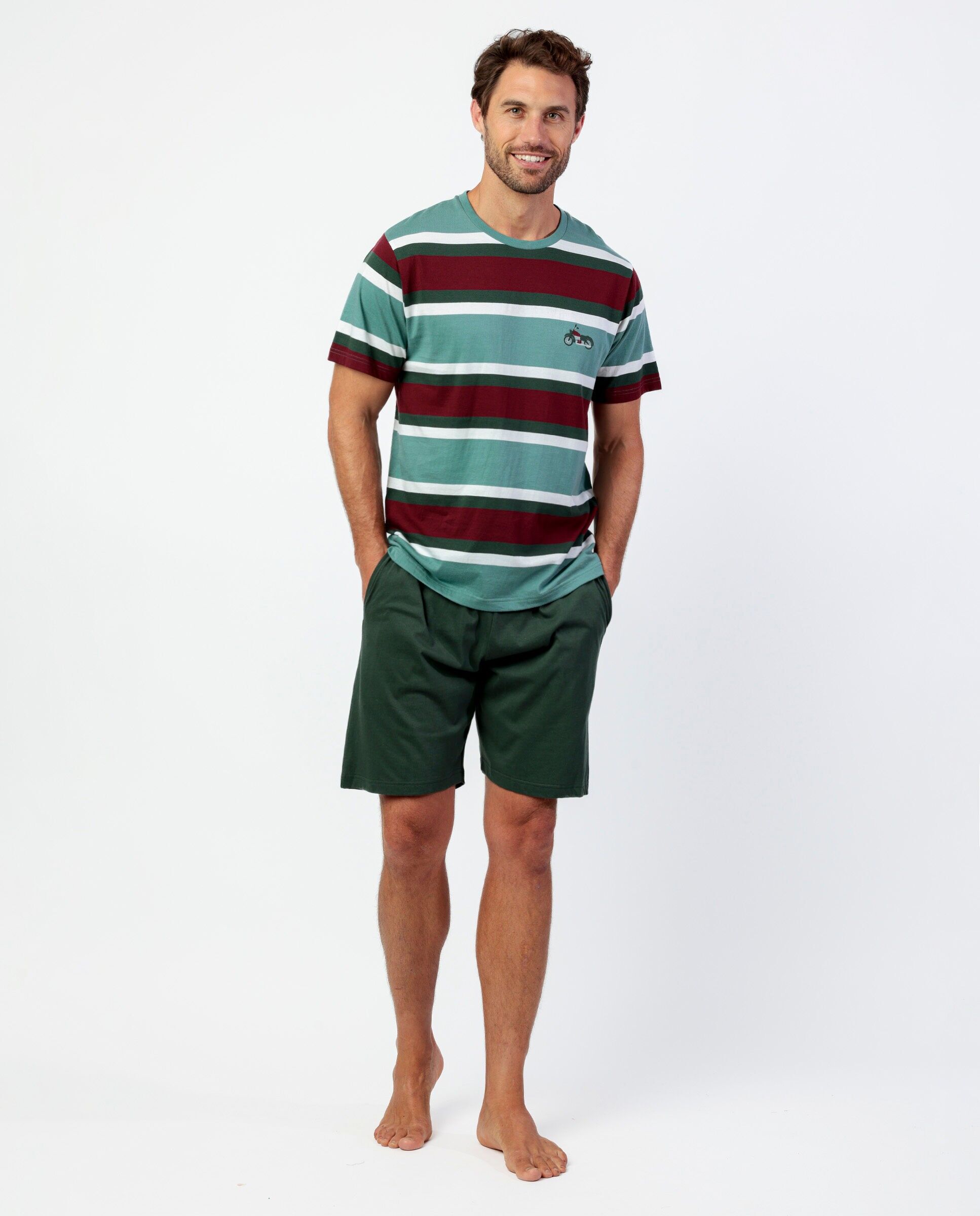 Pyjama rayé à manches courtes ADMAS Kings Of The Road pour H...