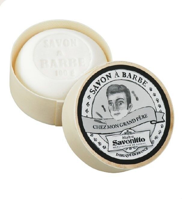 Sapone da barba in scatola di legno 100g