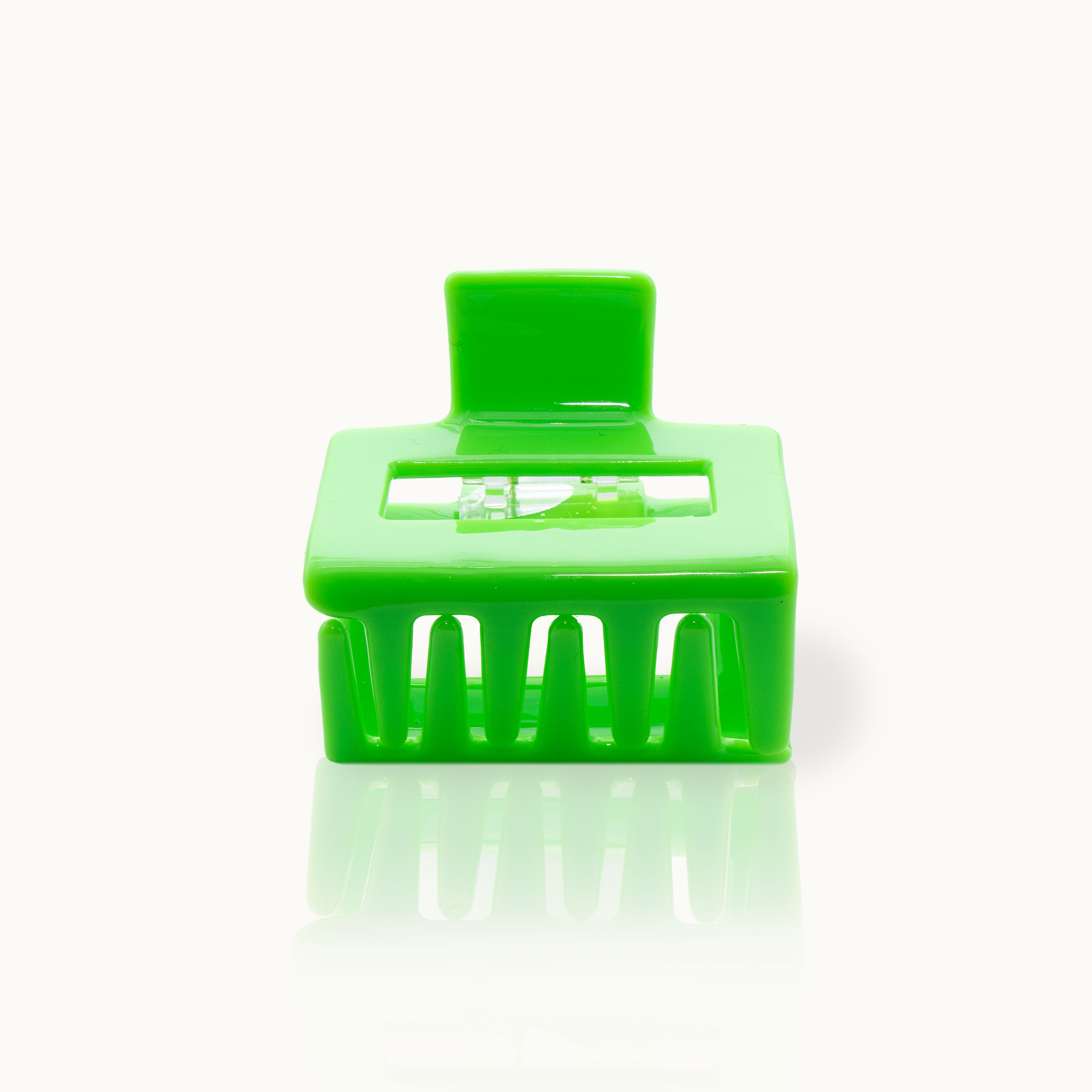 Hair clip Square Neon Green