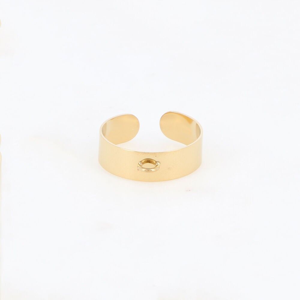 Anelli con finitura liscia, attacco per lucchetti (taglia S)