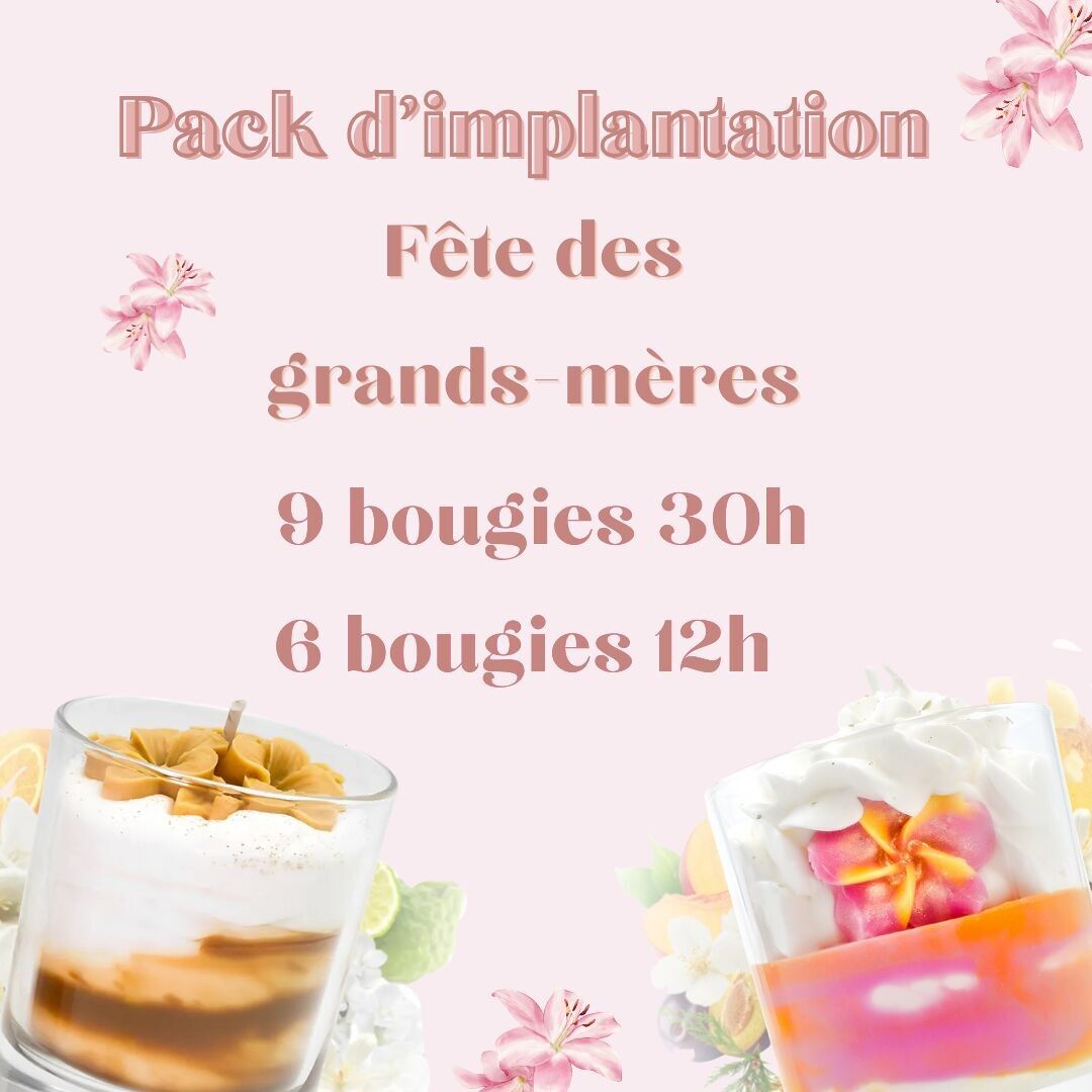 Kit de macetero de velas hecho a mano para el Día de la Abuela