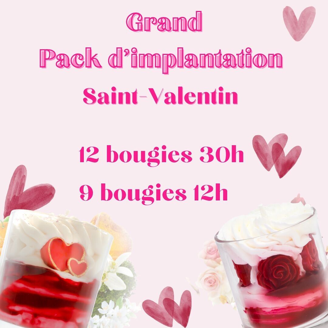 Kit de inicio de velas artesanales grandes para San Valentín