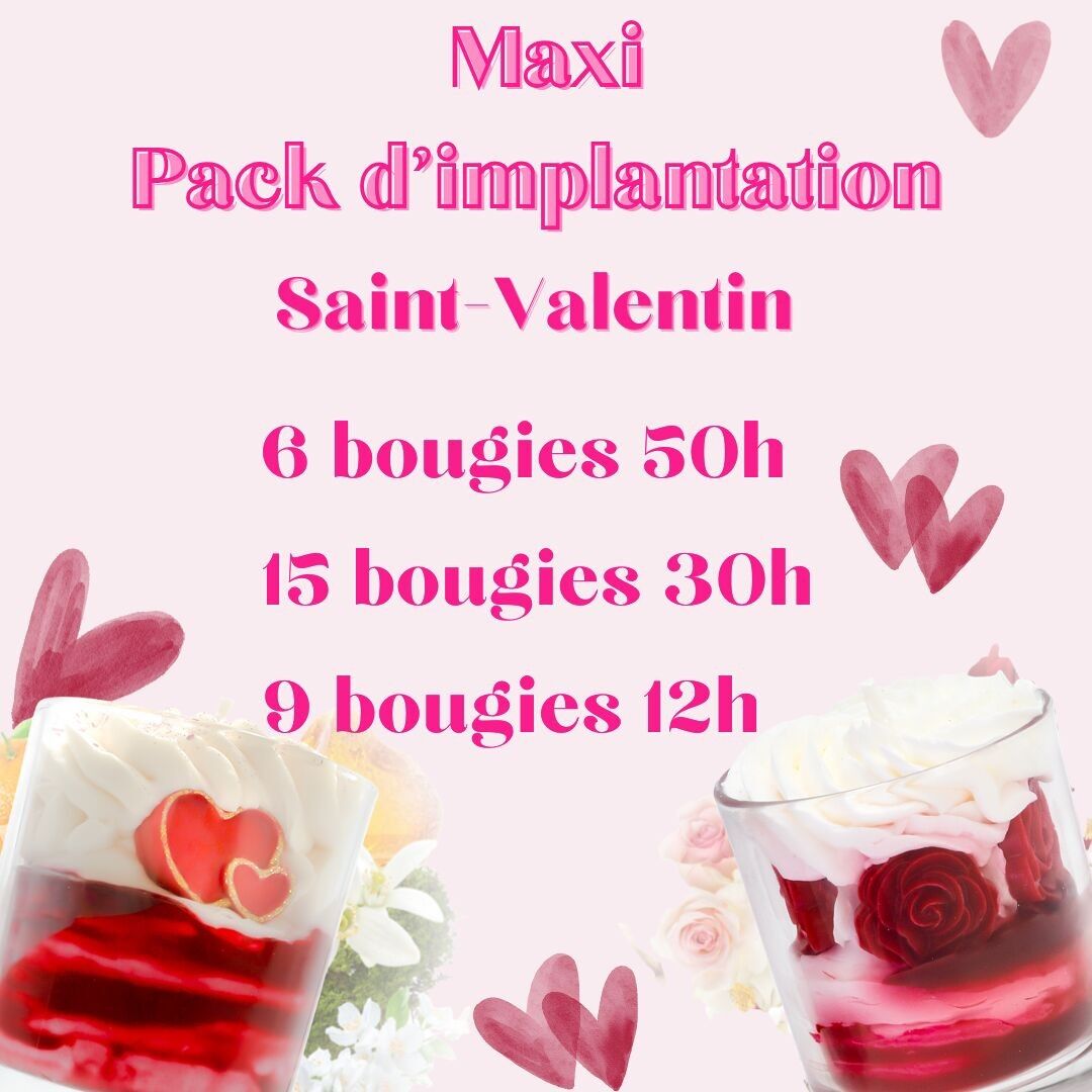 Kit de inicio de velas artesanales Maxi para San Valentín