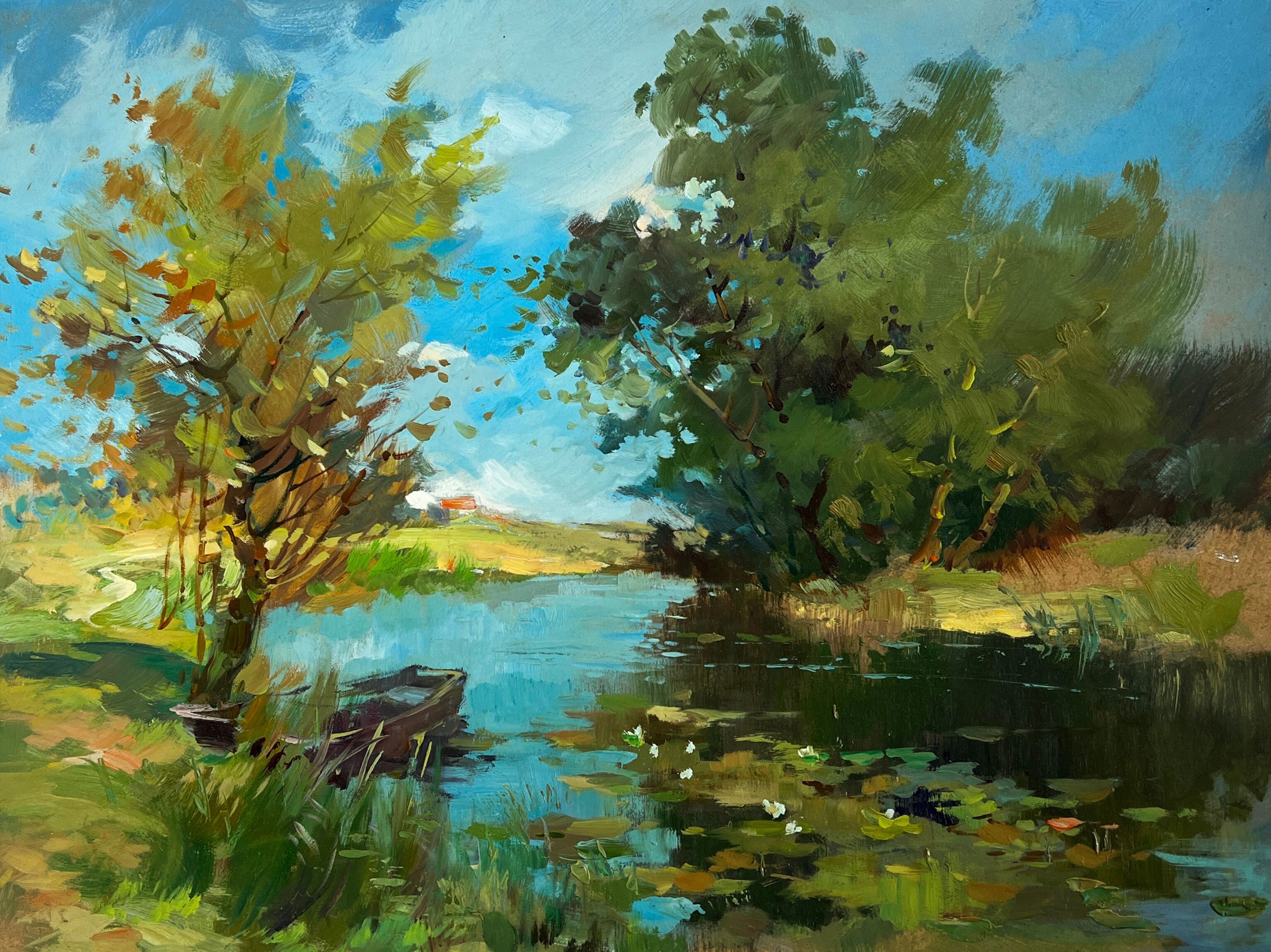 Ölgemälde „Ein einsamer Ort in der Natur“, Yuriy Suprunchuk, 30 x 40 cm