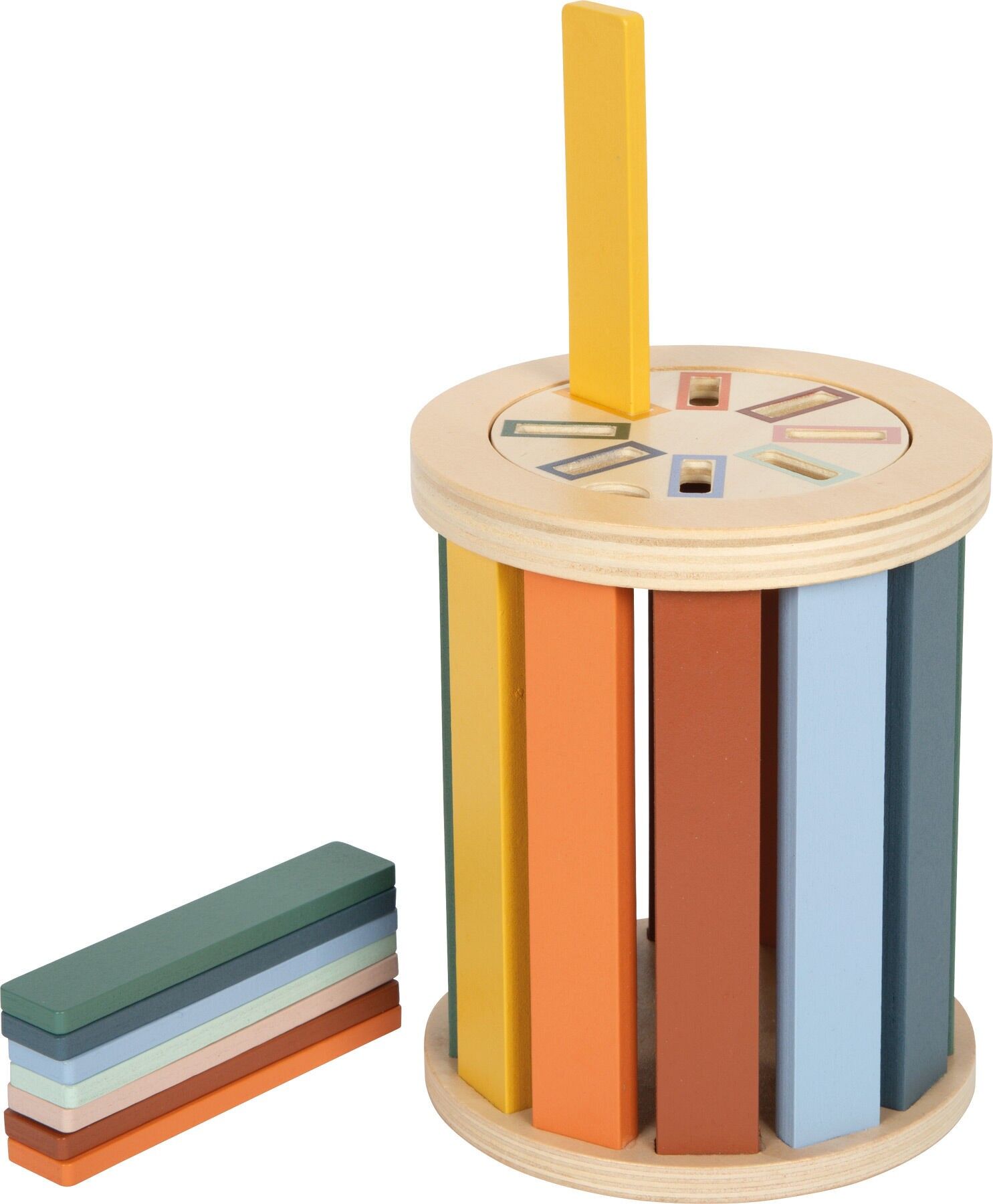Montessori Sortierspiel mit Trommel | Motorik und Lernen | Holz