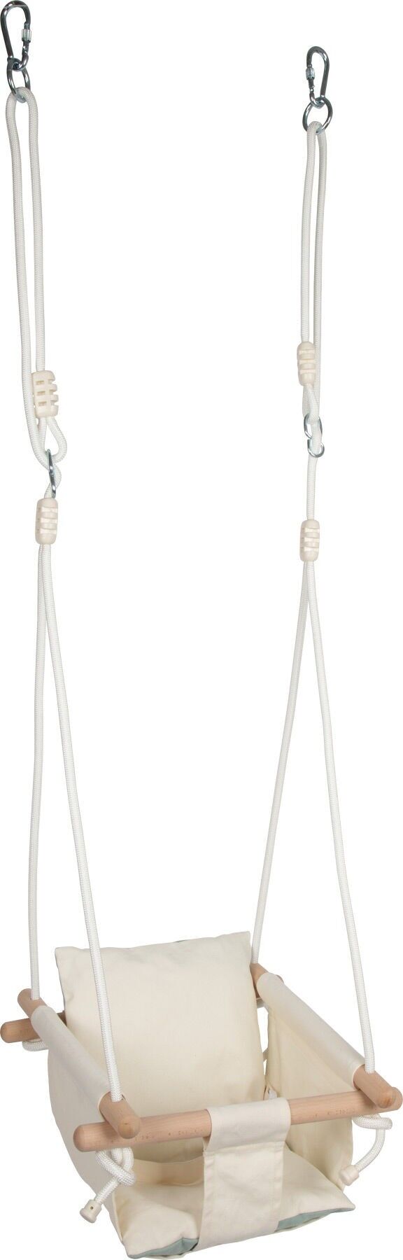 Balançoire pour bébé, beige | Jouet d'extérieur et d'éveil | Bois