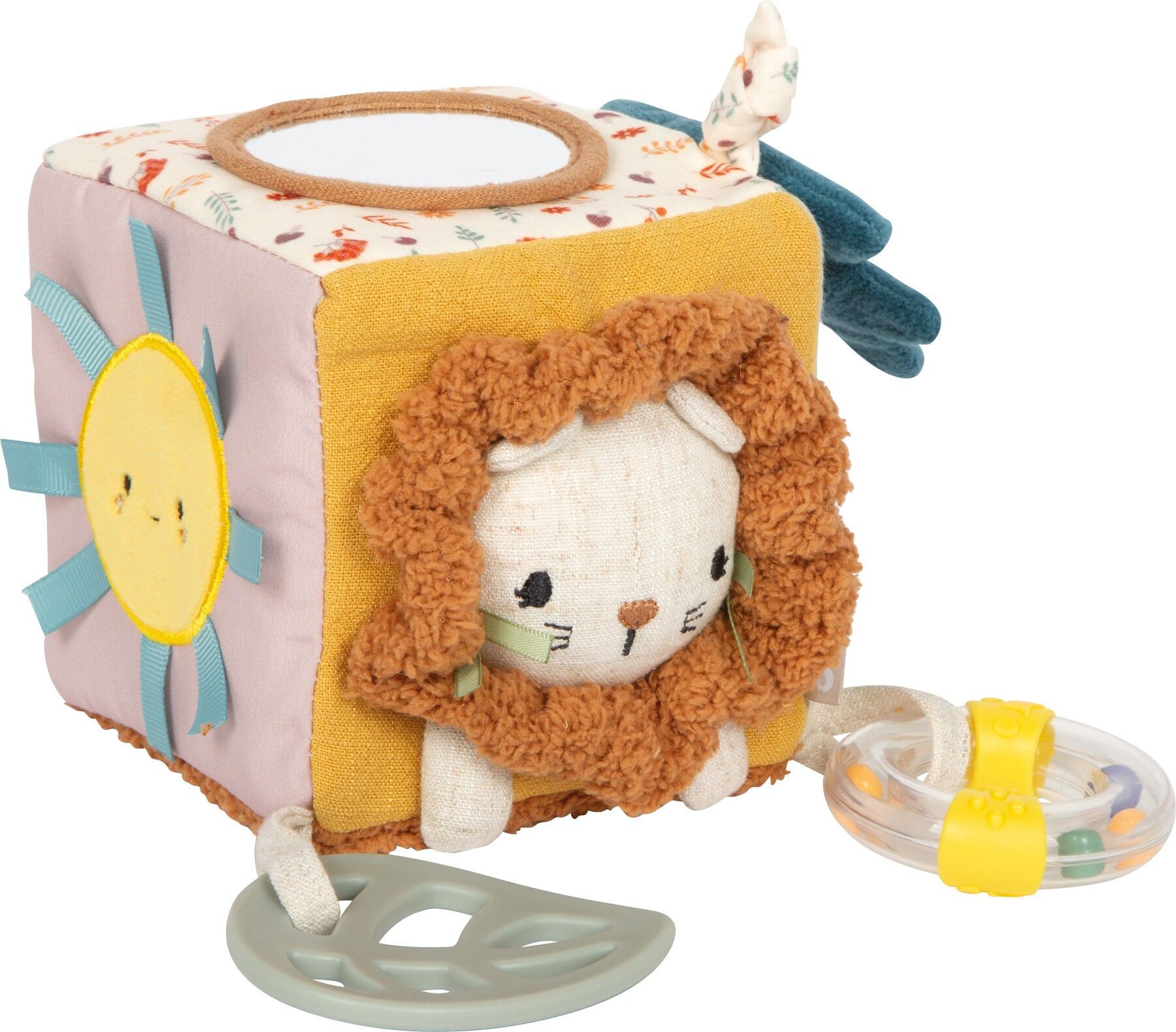 Babyspielzeug Spielwürfel aus Stoff „Little Lion“ | Baby | Holz