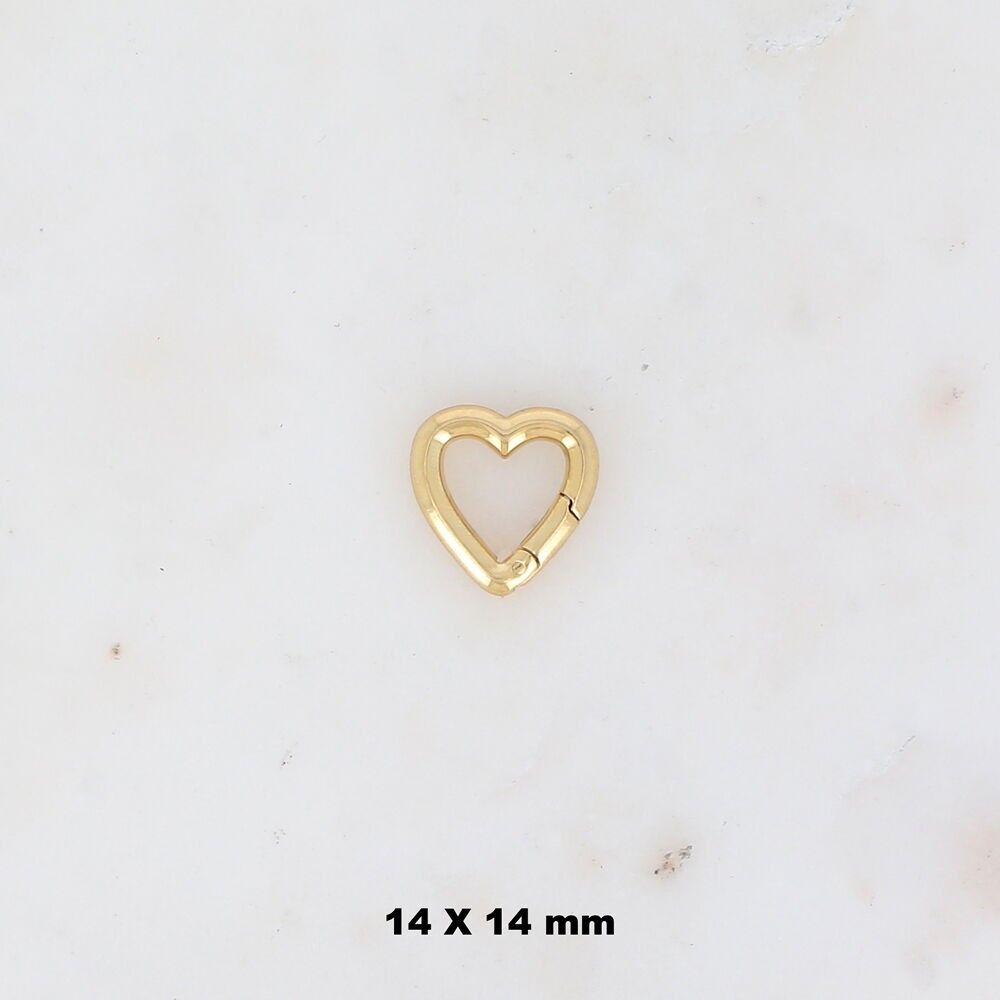 Chiusure a moschettone a forma di cuore (14X14MM)