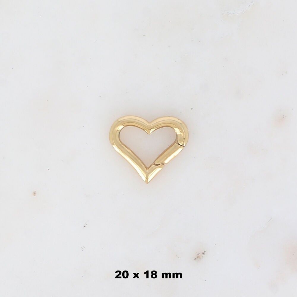 Chiusure a moschettone a forma di cuore (20x18MM)