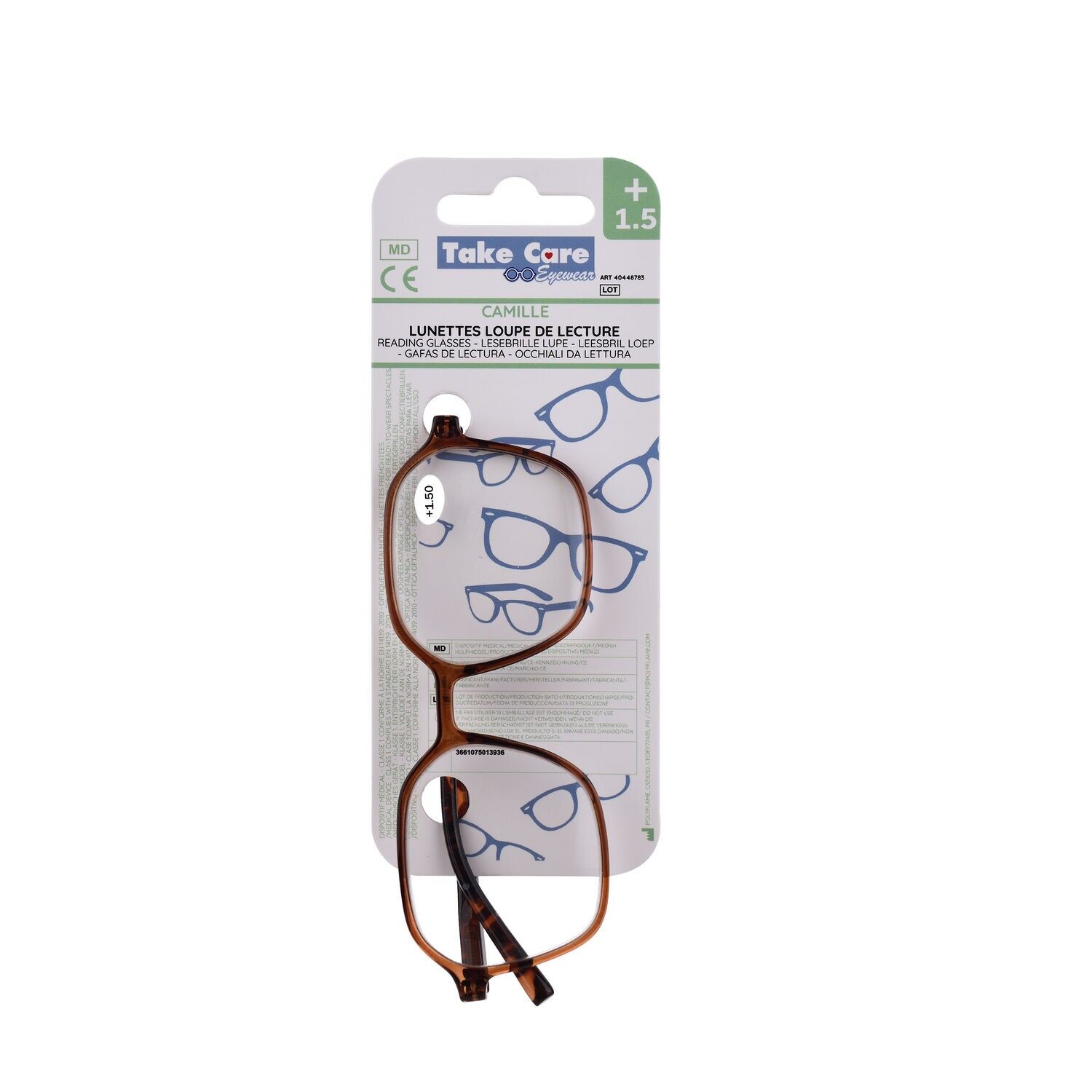 Lesebrille - Romane Brown und Schildpatt +1.5