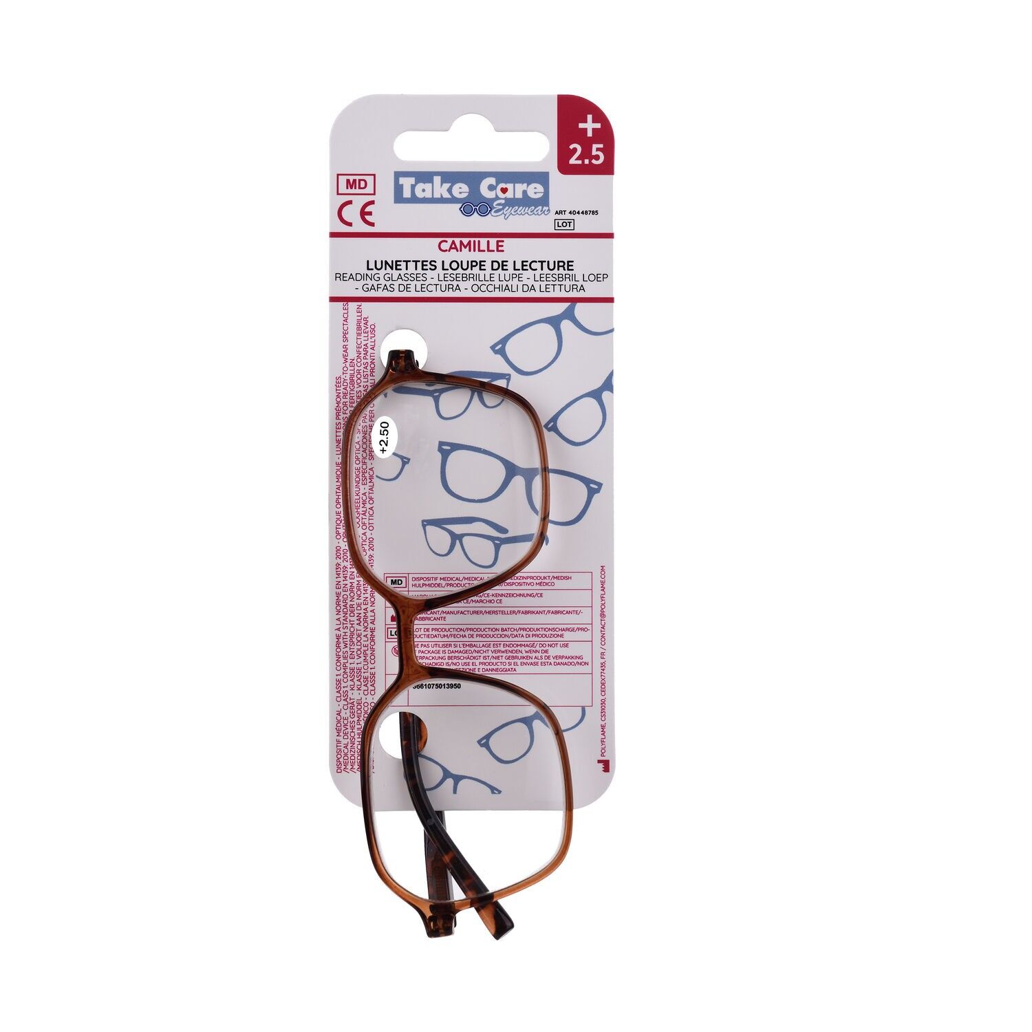 Lesebrille - Romane Brown und Schildpatt +2.5
