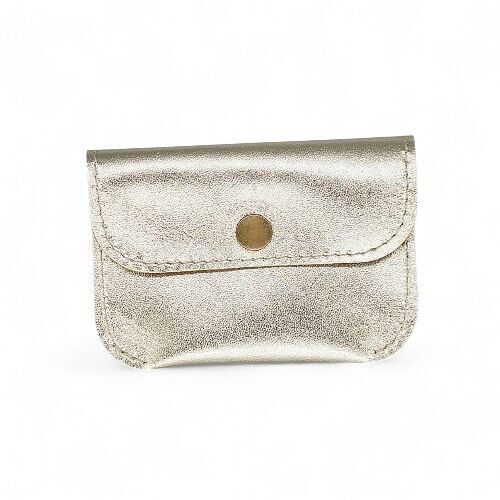Mini leather card holder