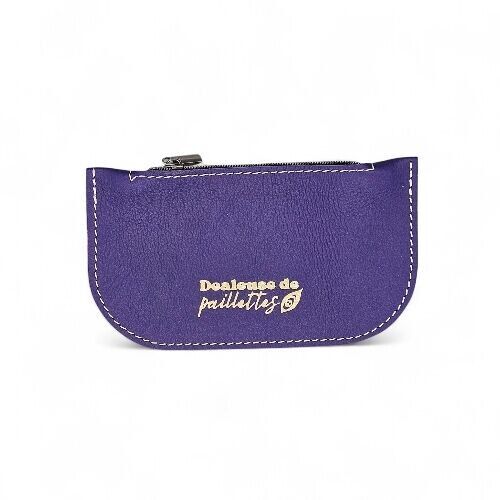Zipped leather wallet