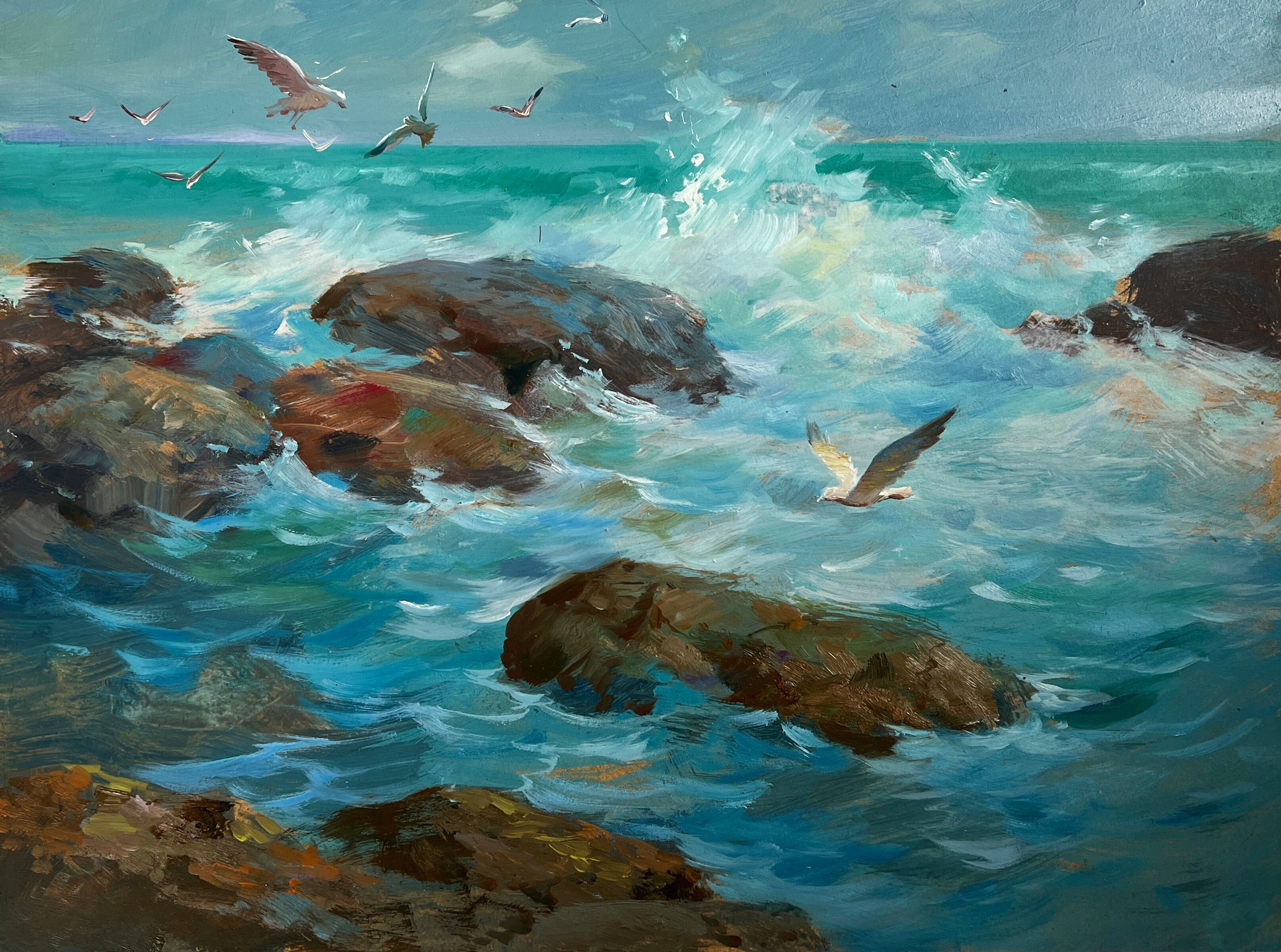 Dipinto ad olio Canto delle onde e del vento Yuriy Suprunchuk 30x40cm